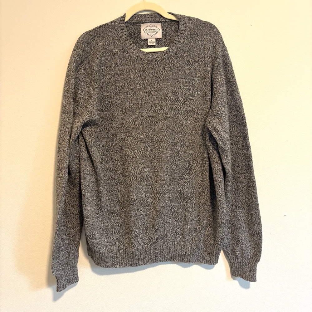 St. John’s Bay Heathered Grey Crewneck Sweater XL
